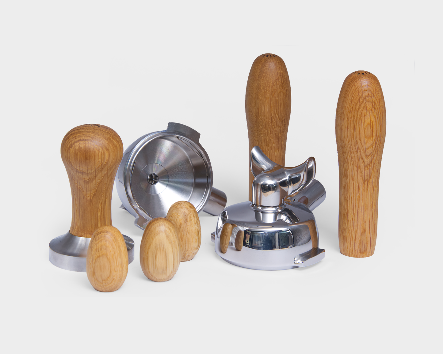 Holz Umrüstset Kipphebel inkl. Edelstahl Siebträger