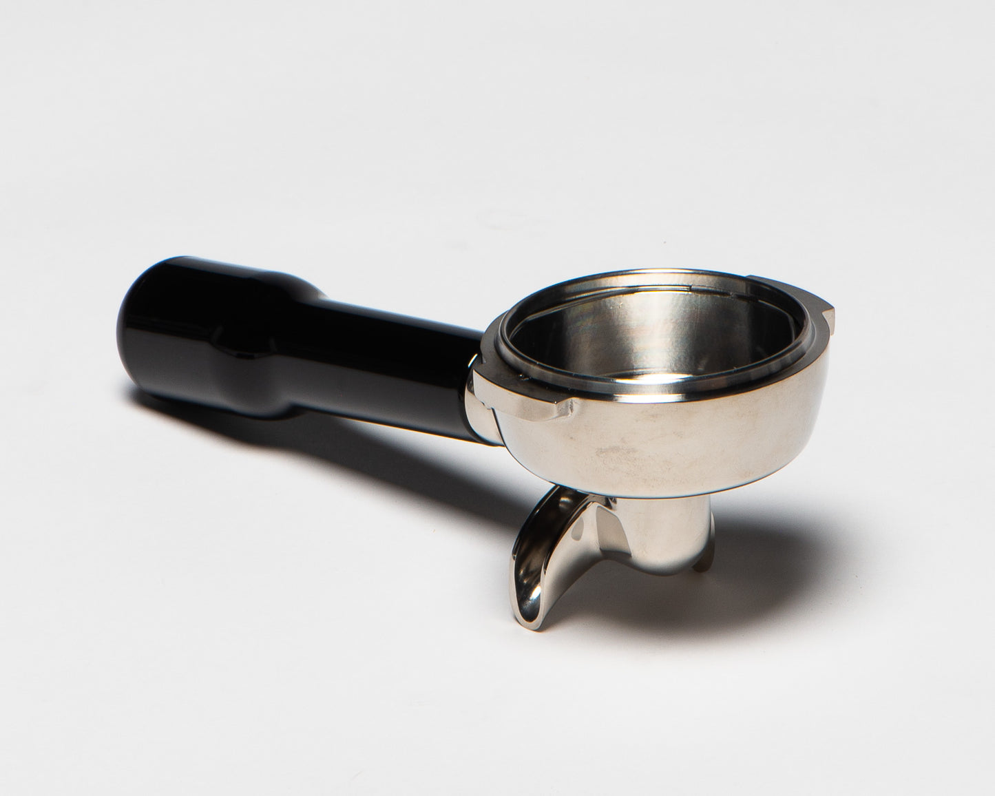 Abgewinkelter Edelstahl Siebträger